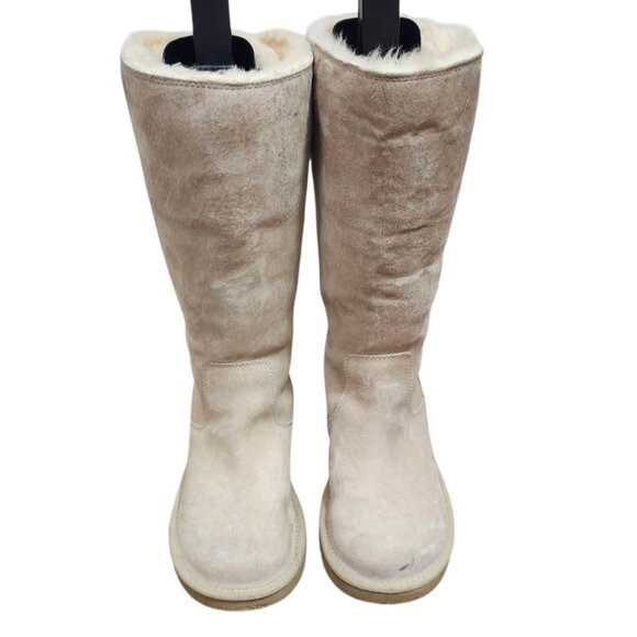 UGG AUSTRALLIA S/N 5734 WOMENS ROSEBERRY LACE UP BOOTS SHEEPSKIN FUR LINED Sz 7 - Picture 5 of 11